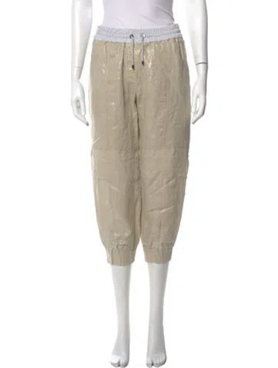 Pre-owned Brunello Cucinelli Linen Straight Leg Pants