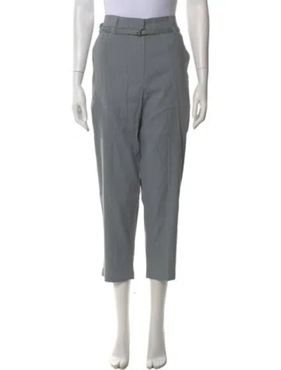 Pre-owned Brunello Cucinelli Linen Straight Leg Pants In Gray