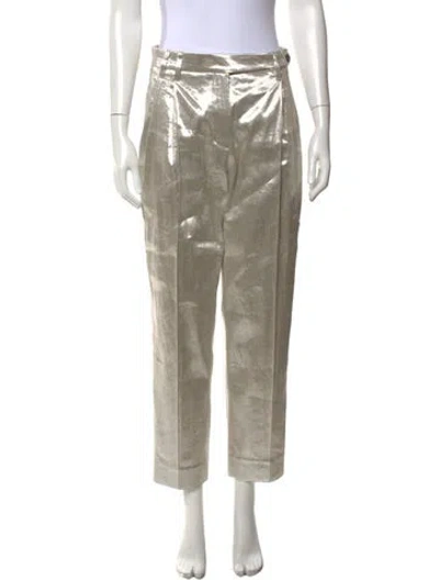 Pre-owned Brunello Cucinelli Linen Straight Leg Pants W/ Tags