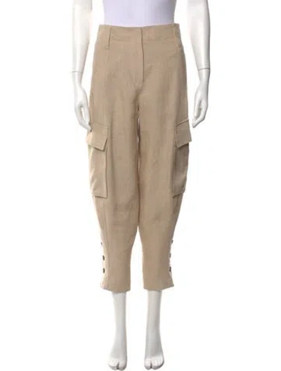 Pre-owned Brunello Cucinelli Linen Straight Leg Pants W/ Tags In Neutral