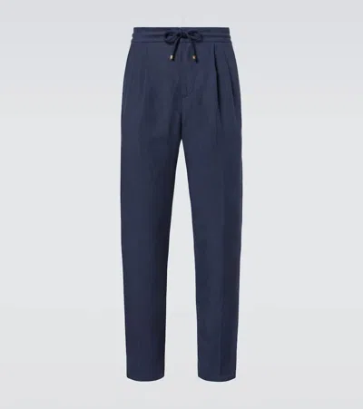 Brunello Cucinelli Linen Straight Pants
