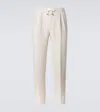 Brunello Cucinelli Linen Straight Pants In Beige