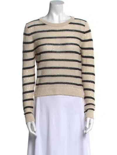 Pre-owned Brunello Cucinelli Linen Striped Sweater