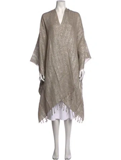 Pre-owned Brunello Cucinelli Linen Striped Sweater In Neutrals
