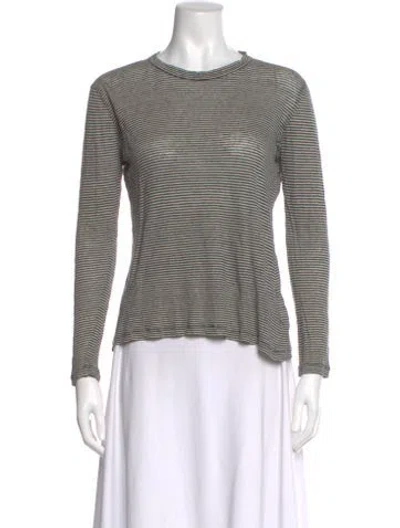 Pre-owned Brunello Cucinelli Linen Striped Top In Multi