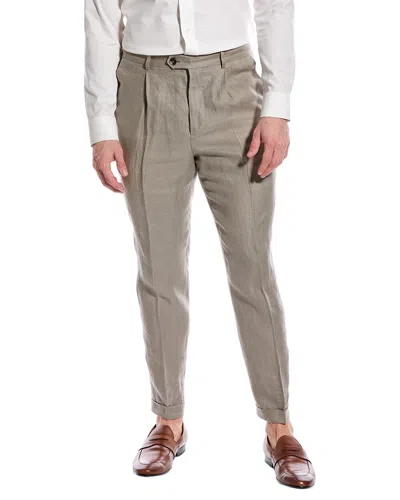 Brunello Cucinelli Linen Suit In Grey