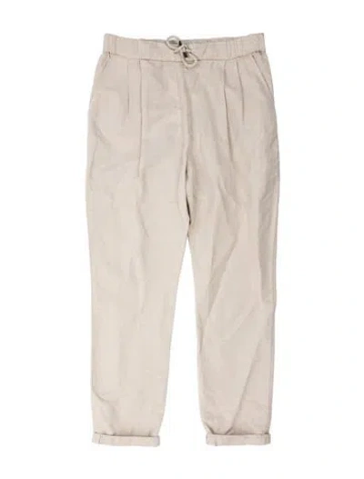 Pre-owned Brunello Cucinelli Linen Sweatpants W/ Tags In Neutrals
