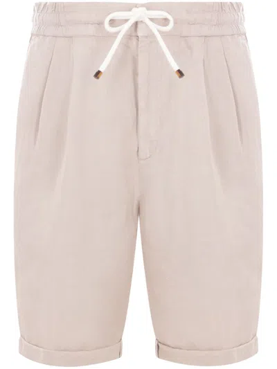 BRUNELLO CUCINELLI LINEN TRACK SHORTS