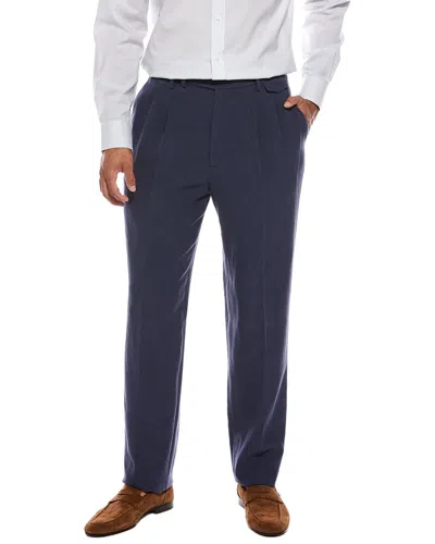 Brunello Cucinelli Linen Trouser In Multi