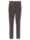Brunello Cucinelli Linen Trousers Pants Brown