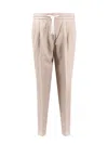 Brunello Cucinelli Linen Trousers In Beige