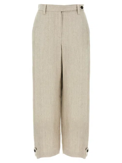 BRUNELLO CUCINELLI LINEN TROUSERS