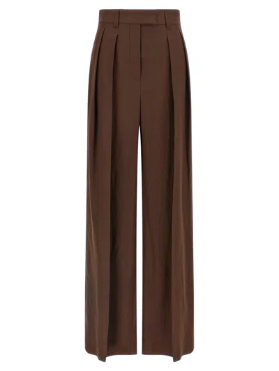 Brunello Cucinelli Linen Trousers Pants Brown