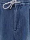 Brunello Cucinelli Linen Trousers Drawstring Pockets