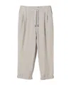 Brunello Cucinelli Linen Trousers In Gray