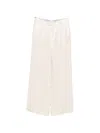 Brunello Cucinelli Women Wide-leg Tailored Linen Trousers In Neutral