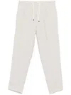 Brunello Cucinelli Linen Trousers In Neutrals