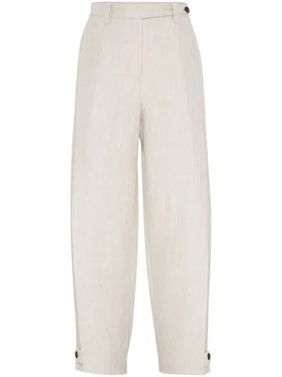 BRUNELLO CUCINELLI LINEN TROUSERS