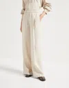 Brunello Cucinelli Linen Trousers In Nude