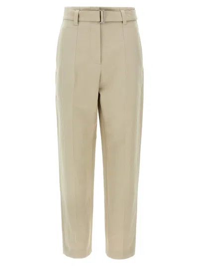 Brunello Cucinelli Linen Trousers Pants Beige