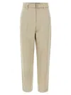 Brunello Cucinelli Women Slouchy Trousers In Sparkling Linen Canvas With Jewellery