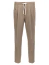 Brunello Cucinelli Trousers Linen Elastic Waistband