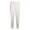 Brunello Cucinelli Linen Trousers In White
