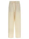 Brunello Cucinelli Linen Trousers In White