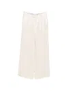 Brunello Cucinelli Women Wide-leg Tailored Linen Trousers In White