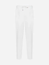 Brunello Cucinelli Drawstring Chino Trousers In White