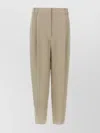 Brunello Cucinelli Women Slouchy Trousers In Sparkling Linen Canvas With Jewellery