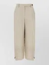 Brunello Cucinelli Linen Trousers With Belt Loops And Pockets