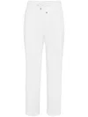 Brunello Cucinelli Drawstring Waist Linen Pants