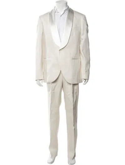 Pre-owned Brunello Cucinelli Linen Two-piece Suit W/ Tags In Neutral
