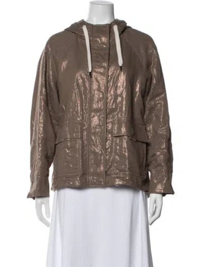 Pre-owned Brunello Cucinelli Linen Utility Jacket W/ Tags