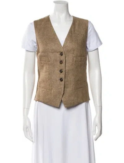 Pre-owned Brunello Cucinelli Linen Vest