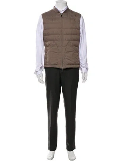 Pre-owned Brunello Cucinelli Linen Vest In Blue