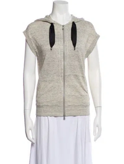 Pre-owned Brunello Cucinelli Linen Vest In Gray