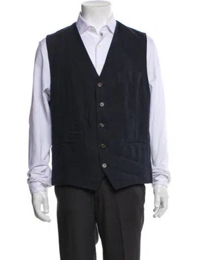 Pre-owned Brunello Cucinelli Linen Vest In Multi
