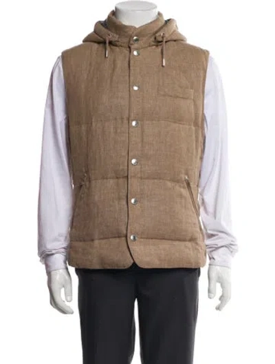 Pre-owned Brunello Cucinelli Linen Vest In Neutral