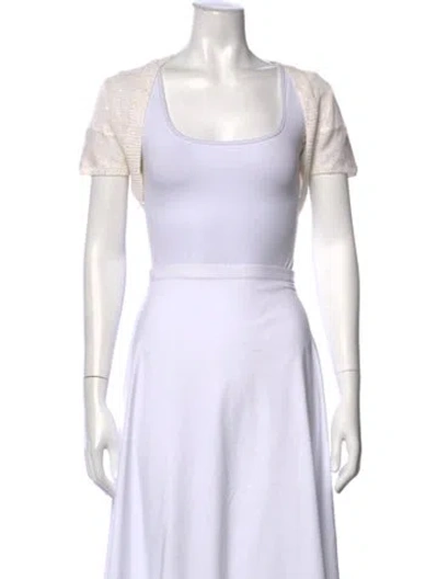 Pre-owned Brunello Cucinelli Linen V-neck Sweater In Neutral