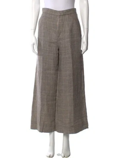 Pre-owned Brunello Cucinelli Linen Wide Leg Pants In Neutral