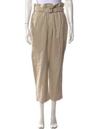 Pre-owned Brunello Cucinelli Linen Wide Leg Pants In Neutrals
