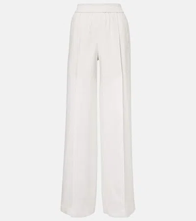 BRUNELLO CUCINELLI LINEN WIDE-LEG PANTS