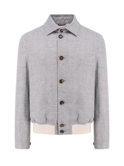 Brunello Cucinelli Jacket In Blue