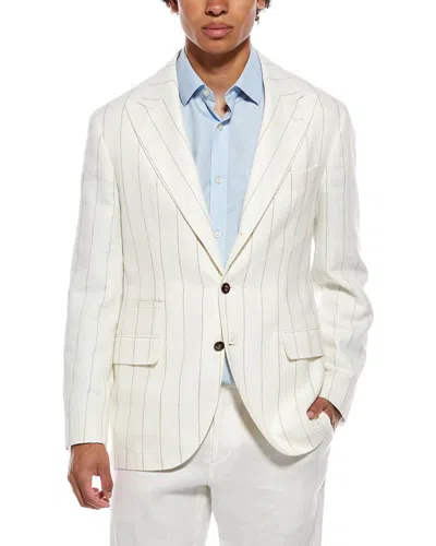 Brunello Cucinelli Linen-blend Blazer In Neutral
