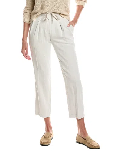 Brunello Cucinelli Linen-blend Pant In White