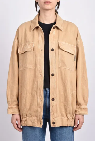 Brunello Cucinelli Linen-cotton Blend Jacket In Brown