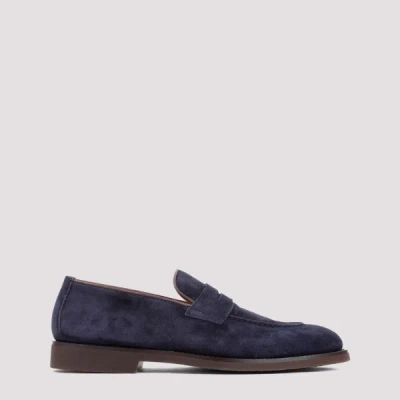 Brunello Cucinelli Loafers 41 In Navy Blue