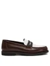 Brunello Cucinelli Brown Loafers With Monile Detail And Chain In Leather Woman